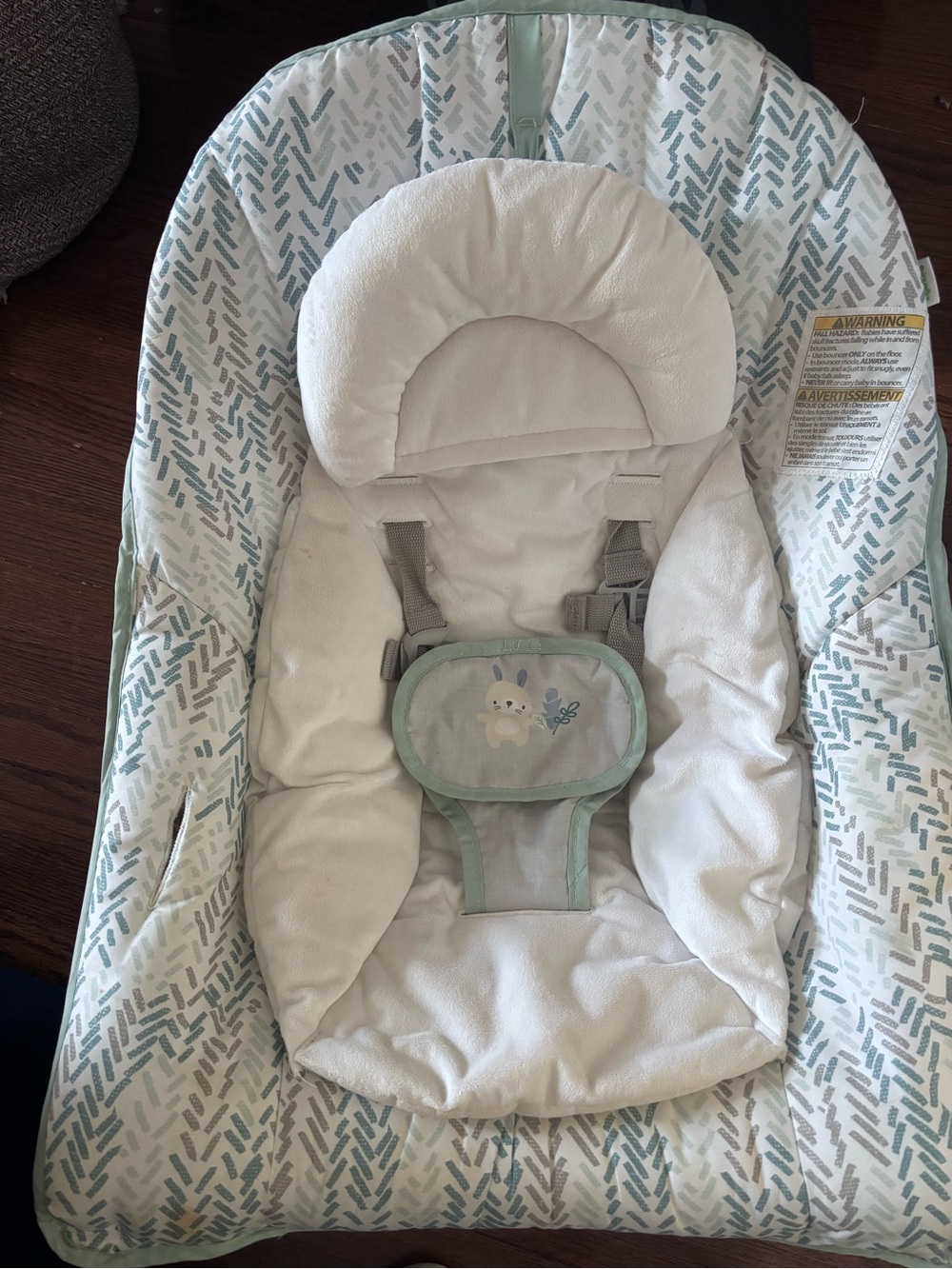 Ingenuity Bouncer - Fabric Cover & Straps Only